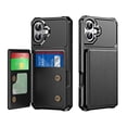 thumbnail image 1 of Allytechgroup Slim Fit iPhone 16 Plus Case, Protective PU Leather Wallet Cover with Card Holder RFID Blocking Back Case Cover for Apple iPhone 16 Plus, Black, 1 of 8