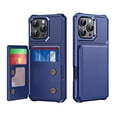 thumbnail image 1 of Allytechgroup Slim Fit iPhone 16 Pro Max Case, Protective PU Leather Wallet Cover with Card Holder RFID Blocking Back Case Cover for Apple iPhone 16 Pro Max, Darkblue, 1 of 8