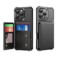 thumbnail image 1 of Allytechgroup Slim Fit iPhone 16 Pro Max Case, Protective PU Leather Wallet Cover with Card Holder RFID Blocking Back Case Cover for Apple iPhone 16 Pro Max, Black, 1 of 8
