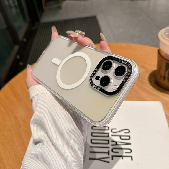 Allytechgroup Slim Phone Case for Apple iPhone 15, Matte Shockproof iPhone 15 Cover Compatible with MagSafe, Translucent Slim Fit Cell Phone Case, Clear
