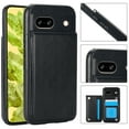thumbnail image 1 of Allytechgroup Slim Wallet Case for Google Pixel 9A Plus, Flip PU Leather Kickstand Card Slots Case, Double Magnetic Buttons Shockproof Full Body Protection Durable Case for Women Men, Black, 1 of 9