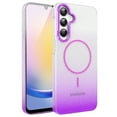 thumbnail image 1 of Allytechgroup Sparkly Case for Samsung Galaxy A25 5G, Slim Glitter Magnetic Phone Shell Compatible with Magsafe Anti Yellowing Shockproof Protective Back Cover for Samsung Galaxy A25 5G, Purple, 1 of 6