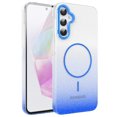thumbnail image 1 of Allytechgroup Sparkly Case for Samsung Galaxy A35, Slim Glitter Magnetic Phone Shell Compatible with Magsafe Anti Yellowing Shockproof Protective Back Cover for Samsung Galaxy A35, Blue, 1 of 6