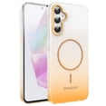 thumbnail image 1 of Allytechgroup Sparkly Case for Samsung Galaxy A35, Slim Glitter Magnetic Phone Shell Compatible with Magsafe Anti Yellowing Shockproof Protective Back Cover for Samsung Galaxy A35, Gold, 1 of 6