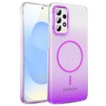 thumbnail image 1 of Allytechgroup Sparkly Case for Samsung Galaxy A52 5G, Slim Glitter Magnetic Phone Shell Compatible with Magsafe Anti Yellowing Shockproof Protective Back Cover for Samsung Galaxy A52 5G, Purple, 1 of 6