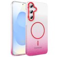 thumbnail image 1 of Allytechgroup Sparkly Case for Samsung Galaxy A55, Slim Glitter Magnetic Phone Shell Compatible with Magsafe Anti Yellowing Shockproof Protective Back Cover for Samsung Galaxy A55, Red, 1 of 6
