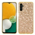 thumbnail image 1 of Allytechgroup Sparkly Case for Samsung Galaxy A35, Glitter Bling Design Soft TPU Shell Cover for Girls Women, Gold, 1 of 7