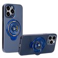 thumbnail image 1 of Allytechgroup Stand Case Compatible with Apple iPhone 12 Pro Max for Women Men, Compass Design Ring Holder Kickstand Anti-Scratch Shockproof Bumper Phone Case for iPhone 12 Pro Max, Blue, 1 of 8