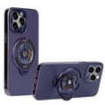 thumbnail image 1 of Allytechgroup Stand Case Compatible with Apple iPhone 14 for Women Men, Compass Design Ring Holder Kickstand Anti-Scratch Shockproof Bumper Phone Case for iPhone 14, Darkpurple, 1 of 8