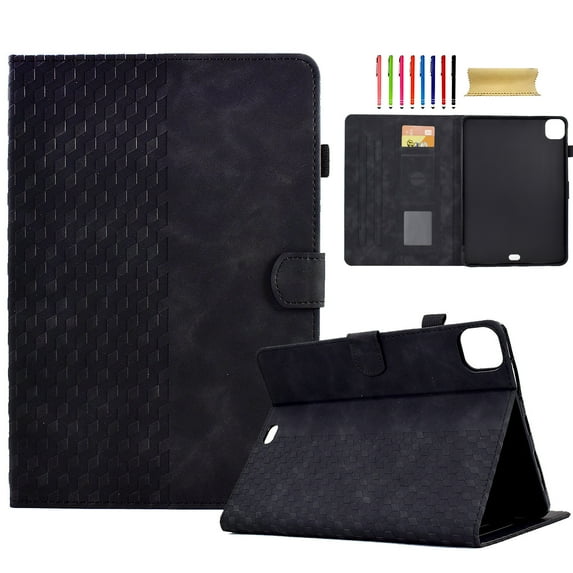 Allytechgroup Stylish Case for Apple iPad 11th 10th Gen 2025/2022 10.9 Inch, Smart Cover Auto Sleep Wake Protective Shockproof Anti-Scratch Slim Flip Folio Case for iPad 11th 10th Gen, Black