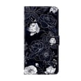 thumbnail image 1 of Allytechgroup Stylish Galaxy S25 Case Cover, Flip Cover Wallet Case with Card Slots, Magnetic Closure Stand Feature Shockproof PU Leather Phone Case for Samsung Galaxy S25,Black White Rose, 1 of 8