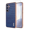 thumbnail image 1 of Allytechgroup Stylish Phone Case for Samsung Galaxy A16 5G, Slim Fit Crocodile Pattern Galaxy A16 5G Cover with Screen Protector, Shockproof Galaxy A16 5G Ultra Case for Women Men, Blue, 1 of 8