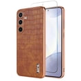 thumbnail image 1 of Allytechgroup Stylish Phone Case for Samsung Galaxy A16 5G, Slim Fit Crocodile Pattern Galaxy A16 5G Cover with Screen Protector, Shockproof Galaxy A16 5G Ultra Case for Women Men, Brown, 1 of 8