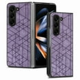 thumbnail image 1 of Allytechgroup Stylish Phone Case for Samsung Galaxy Z Fold 5, Retro PU Leather Slim Fit Bumper Shockproof Anti-Scratch Lightweight Back Cover Case for Galaxy Z Fold5, Purple, 1 of 9