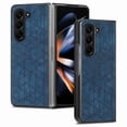 thumbnail image 1 of Allytechgroup Anti-Scratch Shockproof Slim Fit Bumper Leather Back Cover Cell Phone Case for Samsung Galaxy Z Fold 6, Blue, 1 of 8
