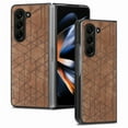 thumbnail image 1 of Allytechgroup Stylish Phone Case for Samsung Galaxy Z Fold 6, Retro PU Leather Slim Fit Bumper Shockproof Anti-Scratch Lightweight Back Cover Case for Galaxy Z Fold6, Brown, 1 of 7