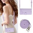 thumbnail image 1 of Allytechgroup Case for Samsung Galaxy S25, RFID Blocking PU Leather Wallet Flip Case with Cards Holder Crossbody Shoulder Strap Shockproof Multi-functional Phone Case for Samsung Galaxy S25, Purple, 1 of 7
