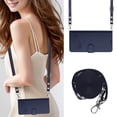 thumbnail image 1 of Allytechgroup Case for Samsung Galaxy S25+, RFID Blocking PU Leather Wallet Flip Case with Cards Holder Crossbody Shoulder Strap Shockproof Multi-functional Phone Case for Samsung Galaxy S25+, Blue, 1 of 7