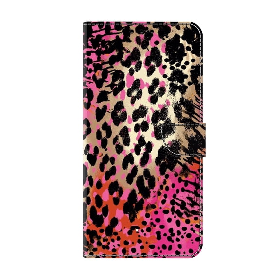 Allytechgroup Stylish iPhone 11 Pro Case Cover, Flip Cover Wallet Case with Card Slots, Magnetic Closure Stand Feature Shockproof PU Leather Phone Case for Apple iPhone 11 Pro,Pink Leopard