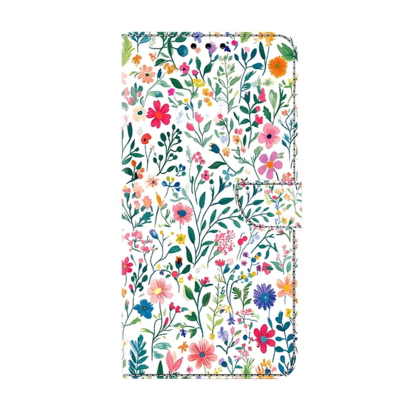 Allytechgroup Stylish iPhone 11 Pro Max Case Cover, Flip Cover Wallet Case with Card Slots, Magnetic Closure Stand Feature Shockproof PU Leather Phone Case for Apple iPhone 11 Pro Max,Colorful Flowers