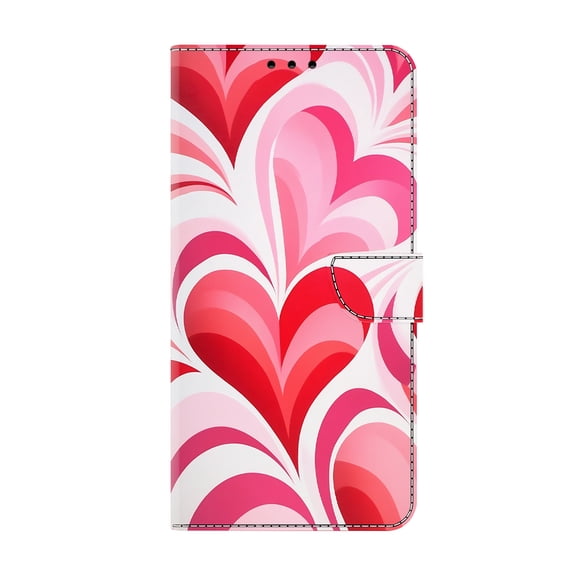 Allytechgroup Stylish iPhone 11 Pro Max Case Cover, Flip Cover Wallet Case with Card Slots, Magnetic Closure Stand Feature Shockproof PU Leather Phone Case for Apple iPhone 11 Pro Max,Pink Hearts