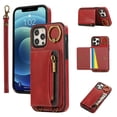 thumbnail image 1 of Allytechgroup Stylish iPhone 12 Pro Max Wallet Case, Secure Phone Case for Apple iPhone 12 Pro Max, Multi-functional and Durable, Ring Holder Hand Wrist Stand Shockproof Case for Women Men, Green, 1 of 6