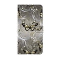 thumbnail image 1 of Allytechgroup Stylish iPhone 15 Pro Max Case Cover, Flip Cover Wallet Case with Card Slots, Magnetic Closure Stand Feature Shockproof PU Leather Phone Case for Apple iPhone 15 Pro Max,Gold Butterflies, 1 of 8