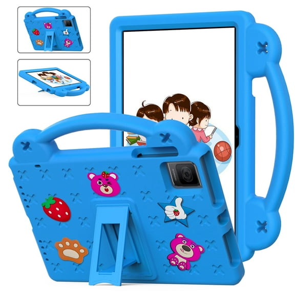 Allytechgroup for T-Mobile REVVL Tab 5G (2023) 10.36 Inch Tablet, Kids Friendly Shockproof Cute Design Handle Stand Protective Rugged Tablet Case for T-Mobile Revvl Tab 5G 2023 Tablet, Skyblue