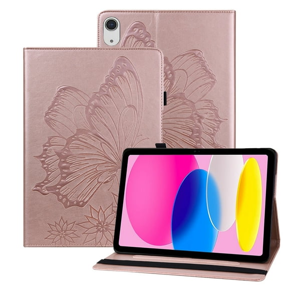 Allytechgroup Tablet Case for iPad Air 11 – Slim Fit, Anti-Scratch, and Shockproof Case Cover, Compatible with Apple iPad Air 11 inch 2024, Featuring Auto Sleep and Multi Angle Viewing Stand, Rosegold