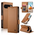 thumbnail image 1 of Allytechgroup Versatile Wallet Case for Google Pixel 9 Pro / Pixel 9, Stylish Flip Cover with Card Slots RFID Blocking Phone Case for Women Men, Brown, 1 of 6