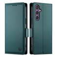 thumbnail image 1 of Allytechgroup Versatile Wallet Case for Samsung Galaxy  S24 FE, Stylish Flip Cover with Card Slots RFID Blocking Phone Case for Women Men, Darkgreen, 1 of 6