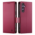 thumbnail image 1 of Allytechgroup Versatile Wallet Case for Samsung Galaxy  S24 FE, Stylish Flip Cover with Card Slots RFID Blocking Phone Case for Women Men, Winered, 1 of 6