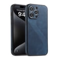 thumbnail image 1 of Allytechgroup Shock-Absorbent Vertical Grain PU Leather Soft Shell Slim Case Cover Cell Phone Case for Apple iPhone 8 Plus/7 Plus, Blue, 1 of 4