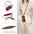 thumbnail image 1 of Allytechgroup Wallet Case for Apple iPhone 14 Pro, With Shoulder Strap Cards Slots Ring Holder Stand Cards Slots RFID Blocking Phone Case for Girls Women, Red, 1 of 11