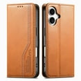 thumbnail image 1 of Allytechgroup Wallet Case for Apple iPhone 15 Pro Max, Rugged TPU Faux Leather Flip Cover with Shock-Absorbent Protection, Card & Cash Slots, Stand Holder, Anti-Scratch Wrist Strap Design, Brown, 1 of 12