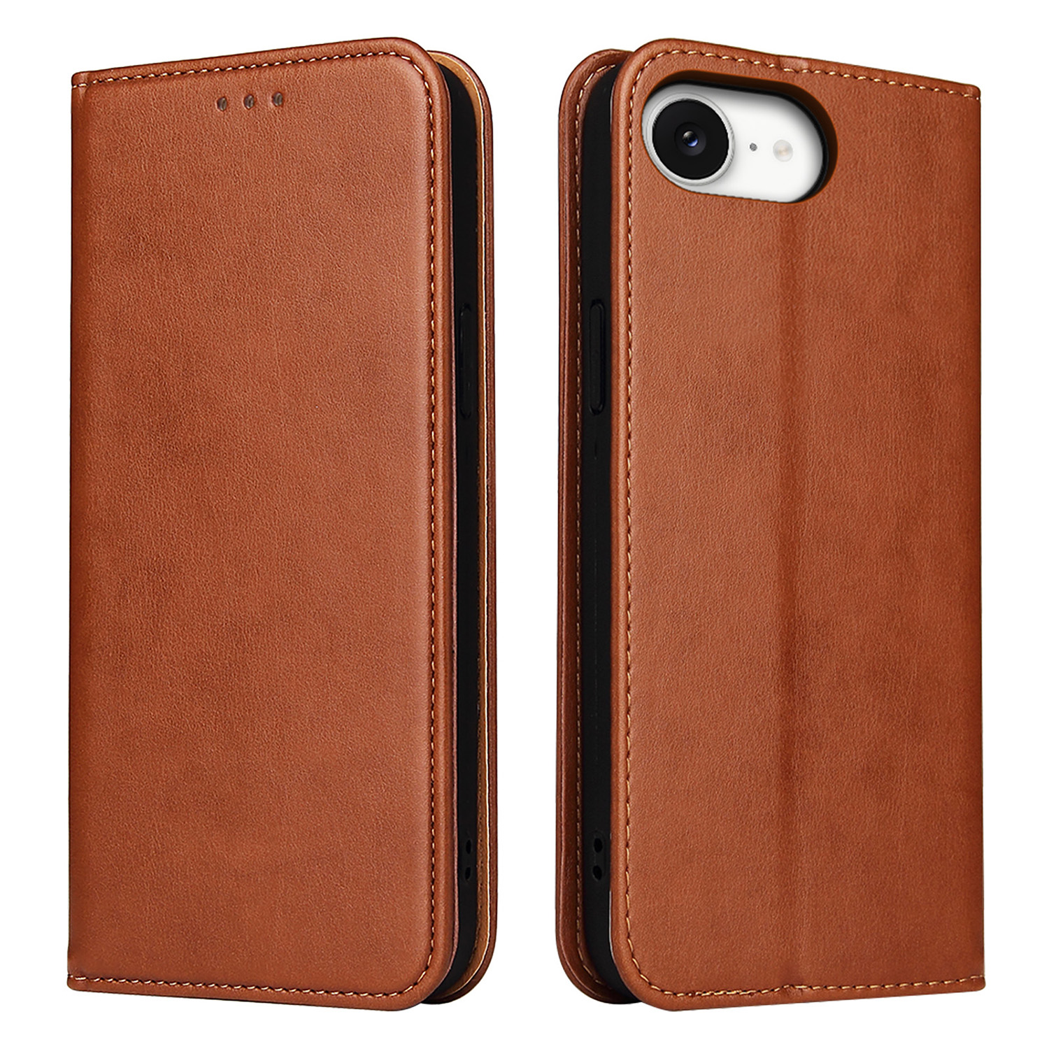 Foxwood Genuine Leather Wallet Case For IPhone SE (3rd/2nd Gen), 8, 7 - Brown, Luxury