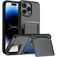 thumbnail image 1 of Allytechgroup Wallet Case Cover for Apple iPhone 11 Pro Max, with Cards Holder Shockproof Rugged Bumper Kickstand Durable Phone Case for Women Men, Gray, 1 of 10