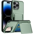 thumbnail image 1 of Allytechgroup Wallet Case Cover for Apple iPhone 16 Pro Max, with Cards Holder Shockproof Rugged Bumper Kickstand Durable Phone Case for Women Men, Lightgreen, 1 of 10