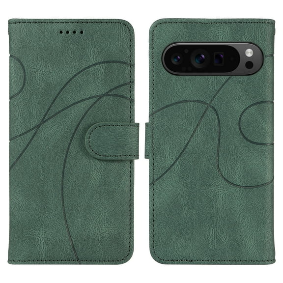 Allytechgroup Wallet Case for Google Pixel 10 /10 Pro, Fllip Cover Shockproof Anti-Scratch Cards Slots Magnetic Closure Bumper Stylish Phone Case Shell for Google Pixel 10 /10 Pro, Green