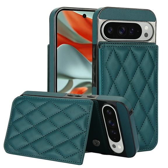 Allytechgroup Wallet Case for Google Pixel 10 /10 Pro, Lightweight Cards Holder RFID Blocking Premium PU Leather Stylish Stand Flip Shockproof Back Cover Case for Google Pixel 10 /10 Pro, Darkgreen