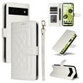 thumbnail image 1 of Allytechgroup Wallet Case for Google Pixel 8A, Premium PU Leather Slim Flip Cover Stand Bumper Shockproof Protective Cards Slots Anti-Scratch Phone Case for Pixel 8A, White, 1 of 11
