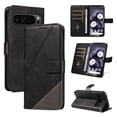 thumbnail image 1 of Allytechgroup Wallet Case for Google Pixel 9 / 9 Pro, Stylish Design PU Leather Flip Stand Cover Shell with Cards Slots Hand Wrist Protective Phone Case for Women Men, Black, 1 of 8