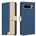 thumbnail image 1 of Allytechgroup Wallet Case for Google Pixel 9 Pro XL, Contrast Color Stylish PU Leather Flip RFID Blocking Shockproof Protective Phone Case Cover for Women Men, Blue, 1 of 8