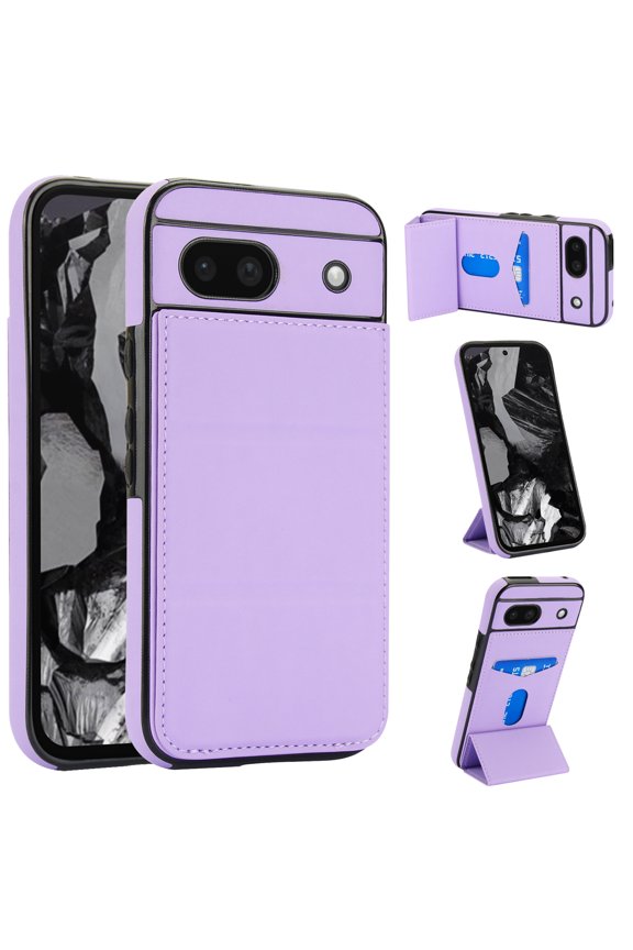Wallet Case for Google Pixel 9A with Credit Card Slot, PU Leatehr Phone Case with Stand RFID Blocking Shockproof Back Cover for Google Pixel 9A for Women Men, Lightpurple