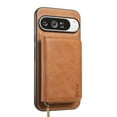 thumbnail image 1 of Allytechgroup Wallet Case for Google Pixel 9A with Detachable Cards Holder, RFID Blocking PU Leather Phone Shell Support Wireless Charging Rugged Heavy Duty Durable Cover Case, Brown, 1 of 5