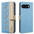 thumbnail image 1 of Allytechgroup Wallet Case for Google Pixel 9A, PU Leather Case with Credit Card Slot Magnetic Closure Floral Cutout Shockproof Protective Back Cover for Google Pixel 9A, Lightblue, 1 of 8