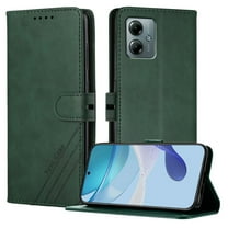 Allytechgroup Wallet Case for Moto G Power (2025), Slim Lightweight PU Leather Flip Case with Card Holder Non-Slip Shockproof Protective Full Body Cover Bumper for Moto G Power (2025), Darkgreen