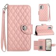 thumbnail image 1 of Allytechgroup Wallet Case for Moto G Stylus 5G (2025), Luxury PU Leather Shockproof Protective Flip Cover for Women Girls, Kickstand Folio Case with Card Slots Holder Wrist Strap Lanyard, Coralpink, 1 of 4