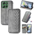 thumbnail image 1 of Allytechgroup Wallet Case for Motorola Edge (2024), Premium PU Leather Luxury Case with Kickstand & Card Slots, Magnetic Closure Inner Soft TPU Shockproof Protective Case for Women Men, Gray, 1 of 4