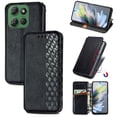 thumbnail image 1 of Allytechgroup Wallet Case for Motorola Edge (2024), Premium PU Leather Luxury Case with Kickstand & Card Slots, Magnetic Closure Inner Soft TPU Shockproof Protective Case for Women Men, Black, 1 of 7